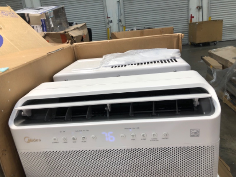 Photo 3 of Midea 8,000 BTU U-Shaped Smart Inverter Window Air Conditioner–Cools up to 350 Sq. Ft., Ultra Quiet with Open Window Flexibility, Works with Alexa/Google Assistant, 35% Energy Savings, Remote Control
