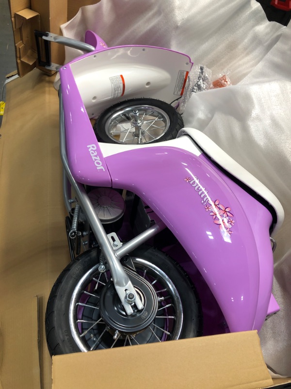 Photo 7 of Razor 24V Pocket Mod Betty Powered Ride-on - Purple
