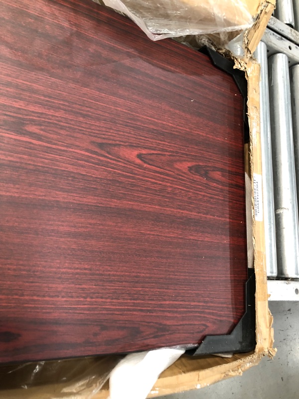 Photo 1 of Folding Training Table, 60" D, 18" W, 30" H, Mahogany, Laminate
