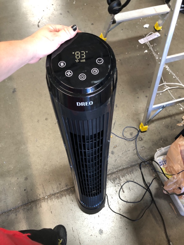 Photo 1 of Dreo Cruiser Pro Tower Fan 90° Oscillating Fans with Remote, Quiet Cooling,12 Modes, 12H Timer, Space-Saving, LED Display with Touch Control, 40” Portable Floor Bladeless Fan for Bedroom Home Office
