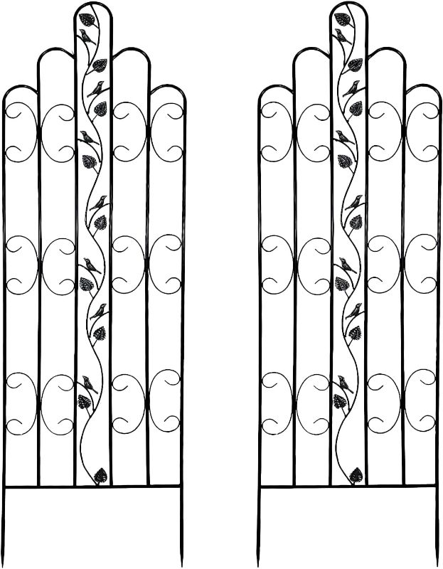 Photo 1 of Ashman Heavy Duty Standard Design Trellis (2 Pack) for Garden and Climbing Plants and Vines, Great for Ivy, Roses, Cucumbers, Clematis - 70 inches Tall.
