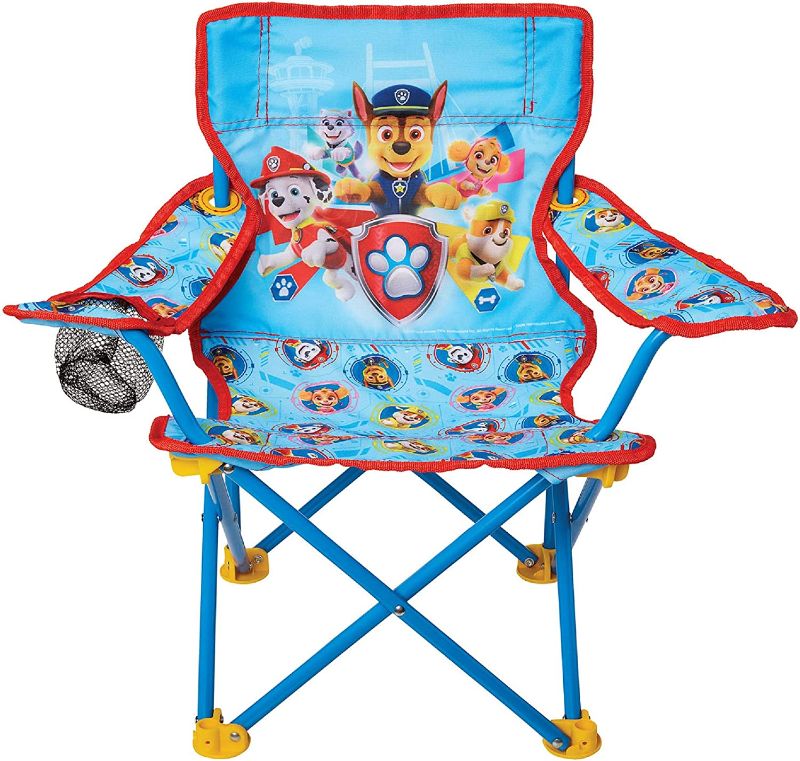 Photo 1 of Paw Patrol Kids Camping Chair, Camp Fold N Go Chair with Carry Bag
