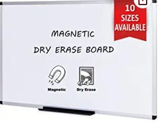 Photo 1 of VIZ-PRO Magnetic Dry Erase Board, 60 X 48 Inches, Silver Aluminium Frame
