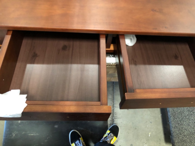 Photo 1 of Amazon Brand – Rivet Classic Home Office Desk, 39.4"W, Dark Espresso
