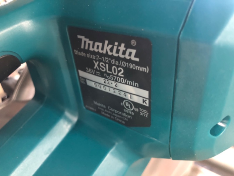 Photo 4 of **PARTS ONLY**

Makita 36V (18V X2) LXT® Brushless 7?1/2" Dual Slide Compound Miter Saw, Tool Only
