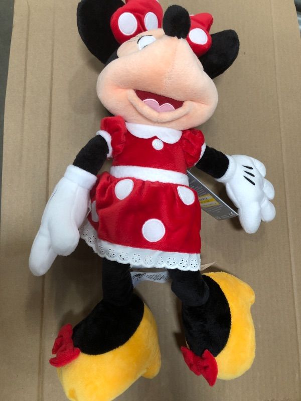 Photo 2 of Disney Mickey Mouse & Friends Minnie Mouse Medium 18'' Plush - Red - Disney store
