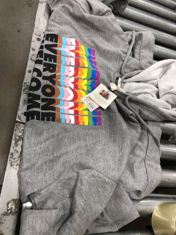 Photo 2 of Pride Adult Everyone Hoodie - Gray- large 