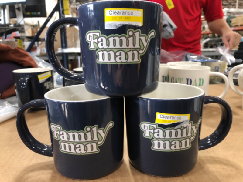 Photo 2 of 3 Pack-- 16oz Stoneware Family Man Mug - Parker Lane
