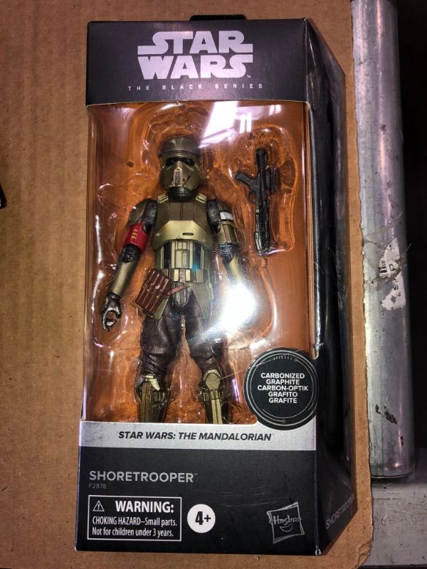 Photo 2 of Hasbro Star Wars the Black Series Carbonized Collection Shoretrooper 6 Inch Action Figure
