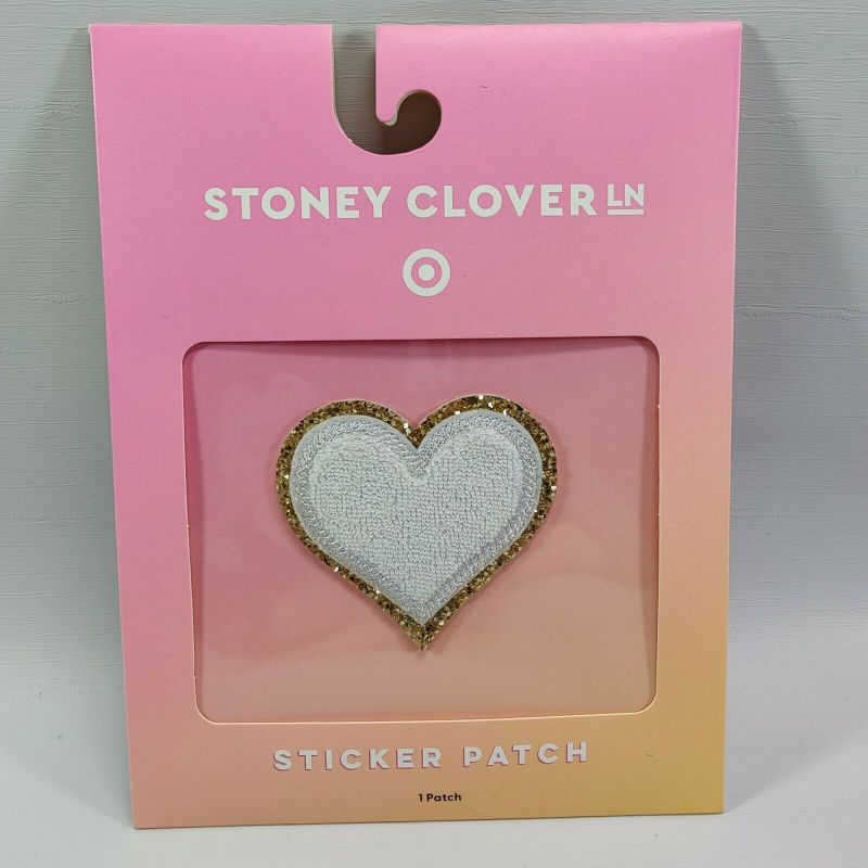 Photo 1 of 5 Pack--Stoney Clover Lane Target White Gold Heart Patch
