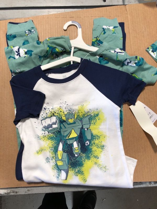 Photo 2 of Boys' 4pc Snug Fit Robo Dino Pajama Set - Just One You® Made by Carter's Green/Black Size 8
