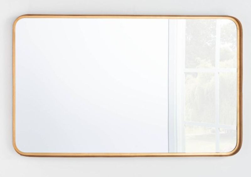 Photo 1 of 24" x 36" Rectangular Decorative Mirror with Rounded Corners - Threshold™ designed with Studio McGee

