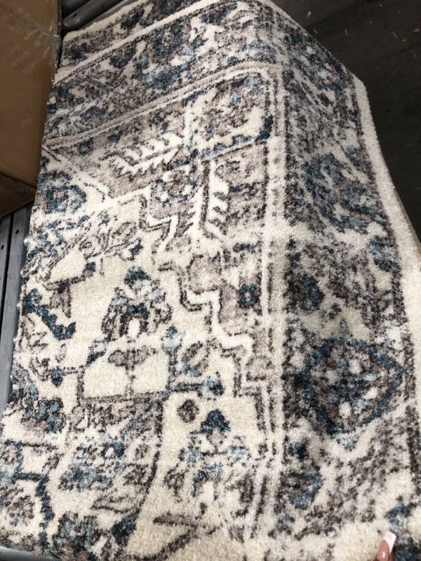 Photo 1 of 5'x8' blue vintage area rug 