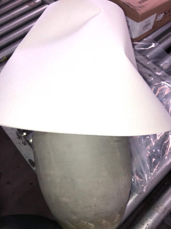 Photo 2 of **HAS CRACk**
Large Ceramic Table Lamp Gray - Threshold™ designed with Studio McGee

