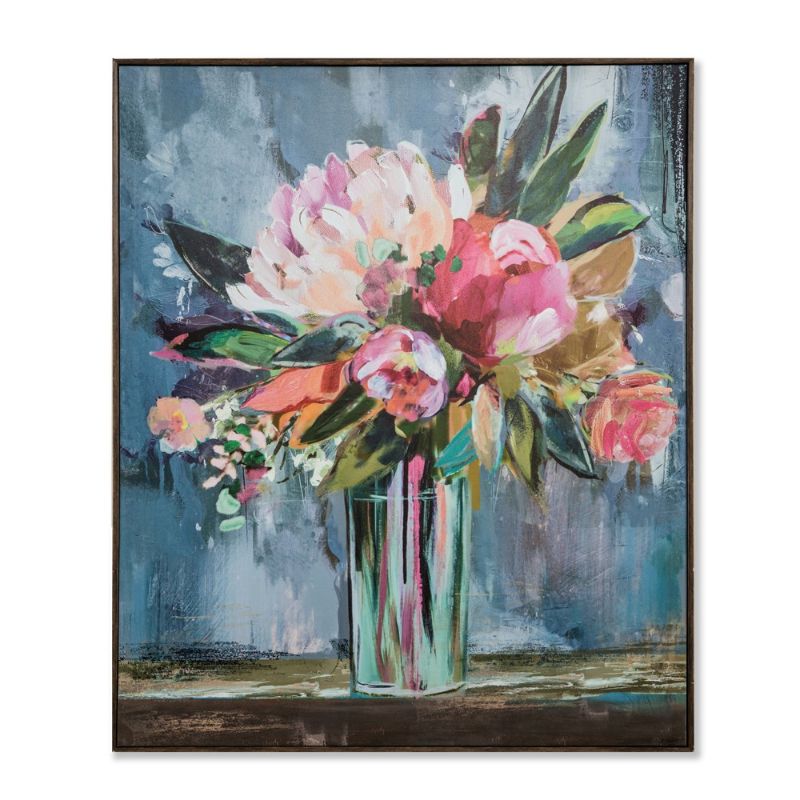 Photo 1 of 36"x30" Floral Still Life Framed Wall Canvas - Opalhouse™
