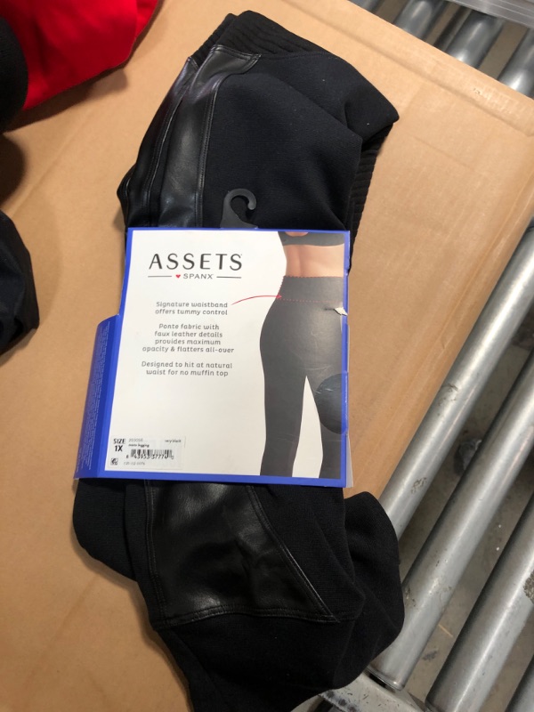 Photo 2 of ASSETS by SPANX Women's Moto Leggings -1x 
