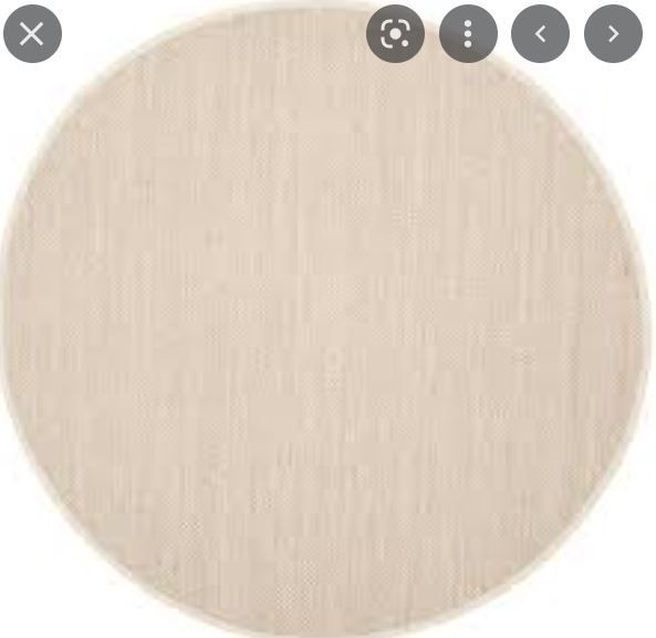 Photo 1 of 6 ft round rug - beige 