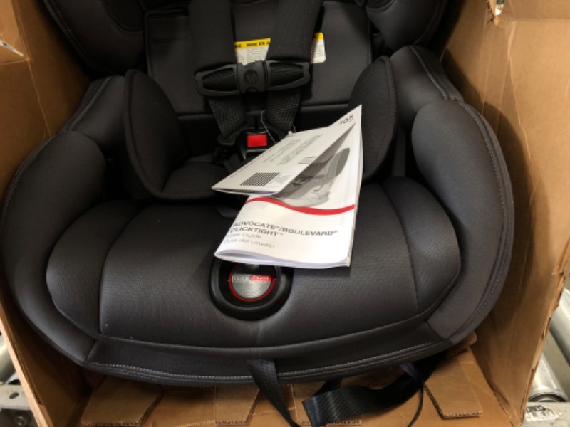 Photo 3 of Britax Boulevard ClickTight Convertible Car Seat, Cool N Dry Charcoal - Cooling & Moisture Wicking Fabric
