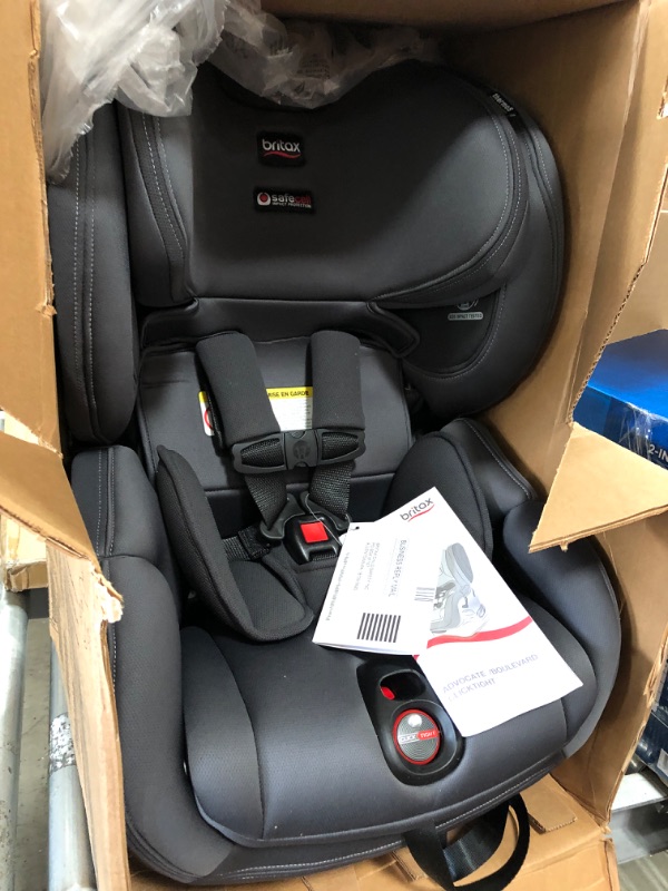 Photo 2 of Britax Boulevard ClickTight Convertible Car Seat, Cool N Dry Charcoal - Cooling & Moisture Wicking Fabric
