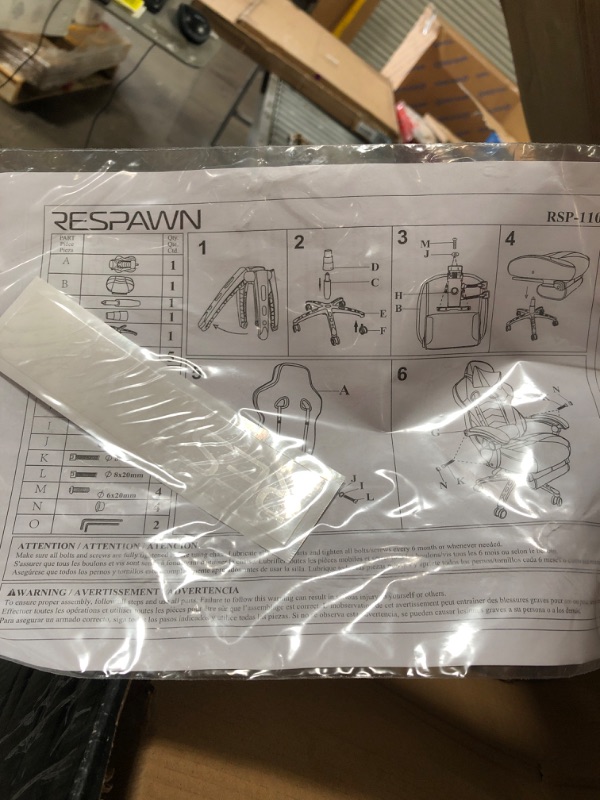 Photo 2 of RESPAWN 110 Racing Style Gaming Chair, Reclining Ergonomic Chair with Footrest, in Pink
