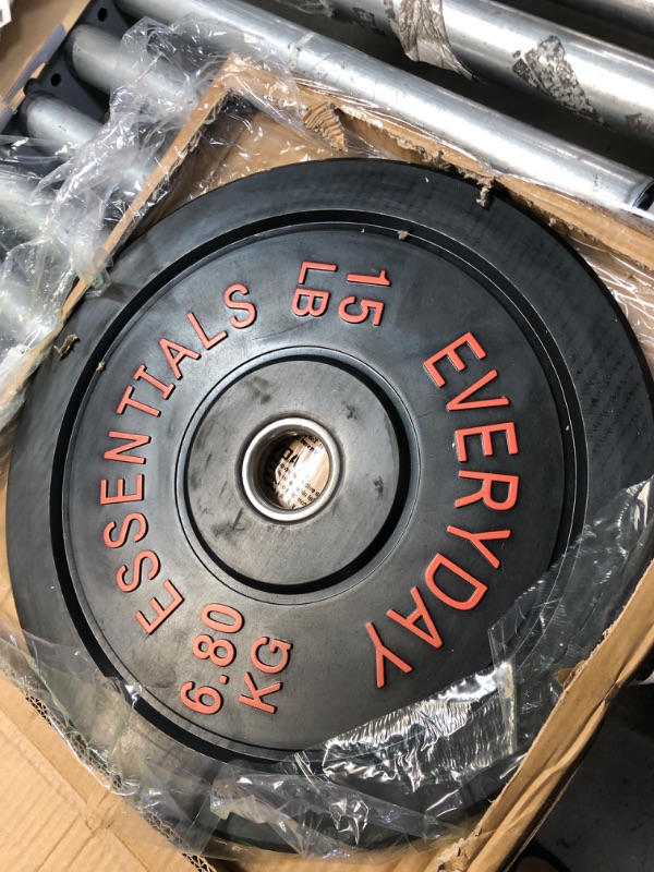 Photo 1 of 2 OF- BalanceFrom 2" Olympic Bumper Plate Weight Plates - 15LBS