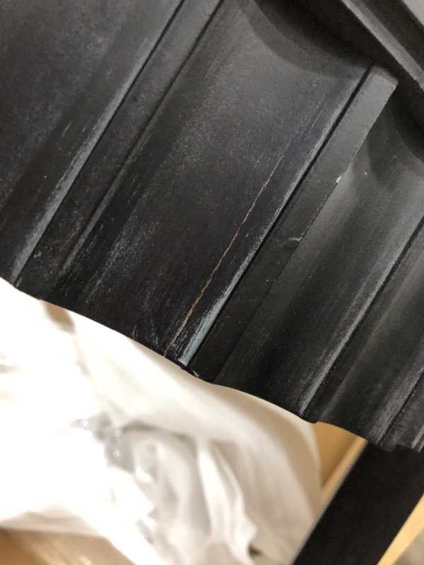 Photo 1 of (CRACKED&SCRATCHED) Thousand Oaks Wood Scalloped Demilune Console Table - Threshold™ designed with Studio McGee

