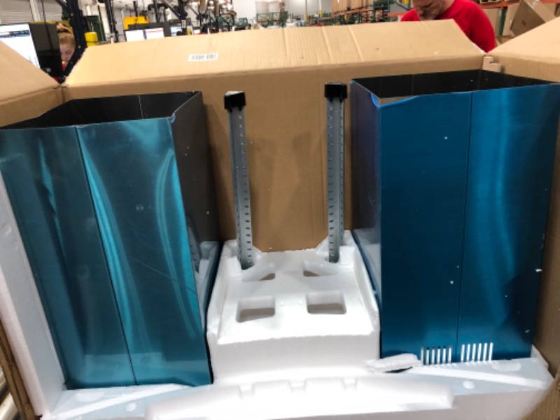 Photo 1 of (DENTED VENTS) COSMO 668ICS900 36 in. Island Range Hood with 380 CFM, 3 Speeds, Ducted, Permanent Filters, Soft Touch Controls, LED Lights, Curved Glass Hood in Stainless Steel
