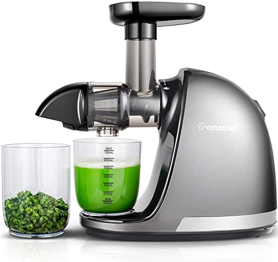 Photo 1 of Slow Masticating Juicer, AMZCHEF Slow Juicer Extractor Professional Machine, Cold Press Juicer with Quiet Motor/Reverse Function, Juicer Machines with Brush, for High Nutrient Fruit & Vegetable Juice