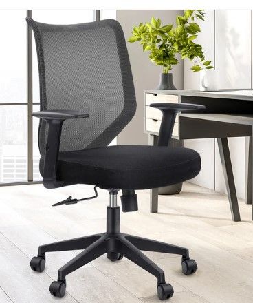 Photo 1 of ETasker Ergonomic Office Chair - Home Office Desk Chairs with Adjustable Arms, Breathable Mesh Computer Chair for Home Office