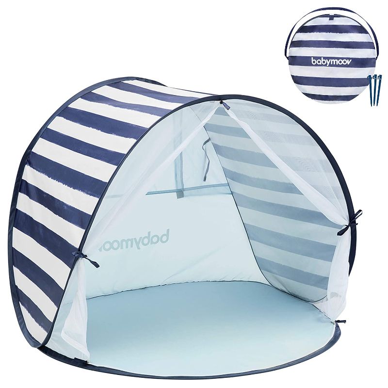 Photo 1 of Babymoov Anti-UV Marine Tent UPF 50+ Sun Protection with Pop Up System for Easy Use & Transport (Summer 2022 Edition), Navy
