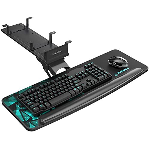 Photo 1 of EUREKA ERGONOMIC Height Adjustable Mouse & Keyboard Tray Under Desk, 28 x 10 Inches 