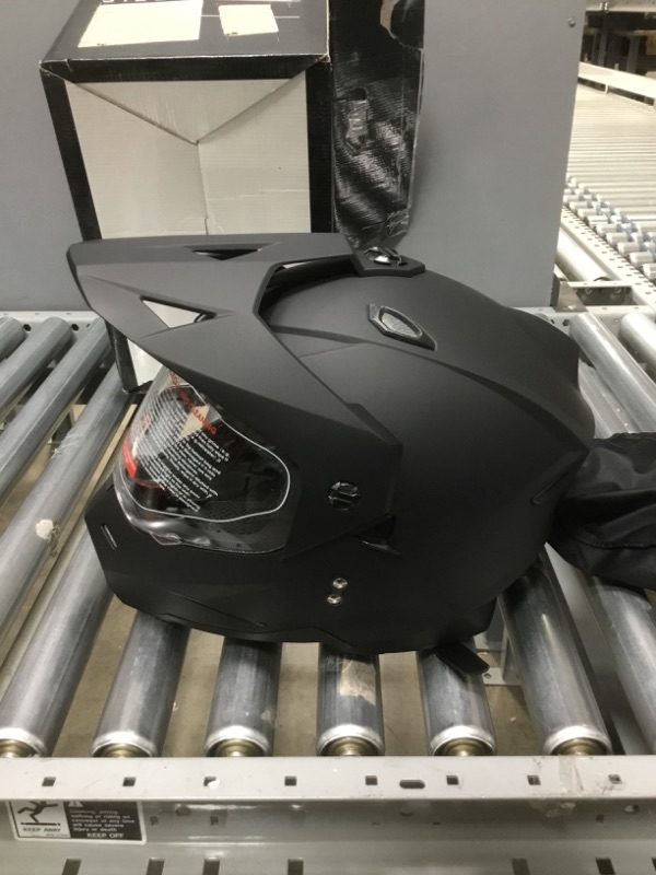 Photo 2 of 1Storm Dual Sport Motorcycle Motocross ATV Dirt Bike Off Road Full Face Helmet Dual Visor
size Large