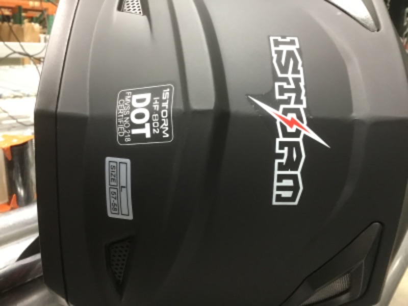 Photo 4 of 1Storm Dual Sport Motorcycle Motocross ATV Dirt Bike Off Road Full Face Helmet Dual Visor
size Large