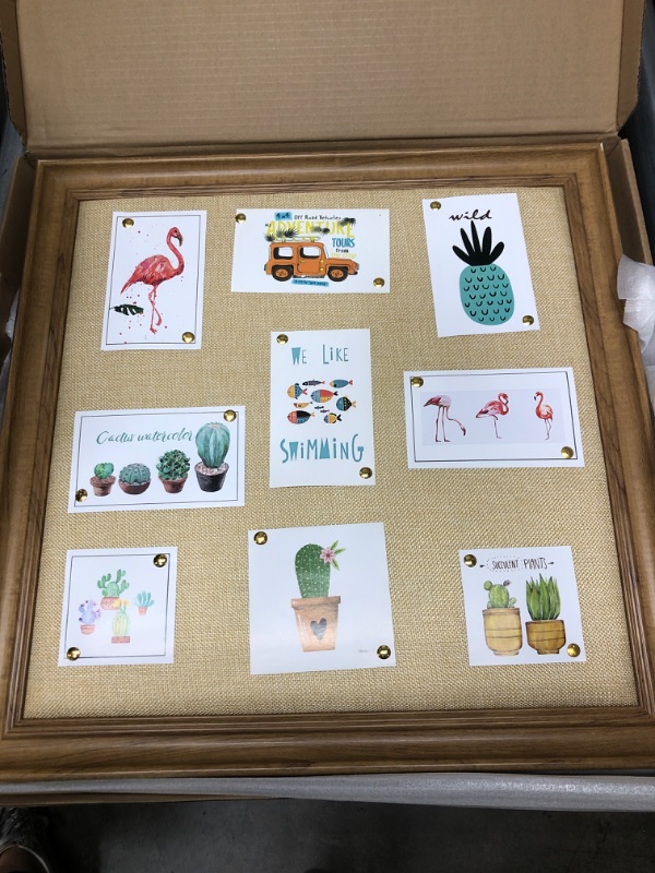 Photo 1 of 19.5"x19.5" bulletin board 