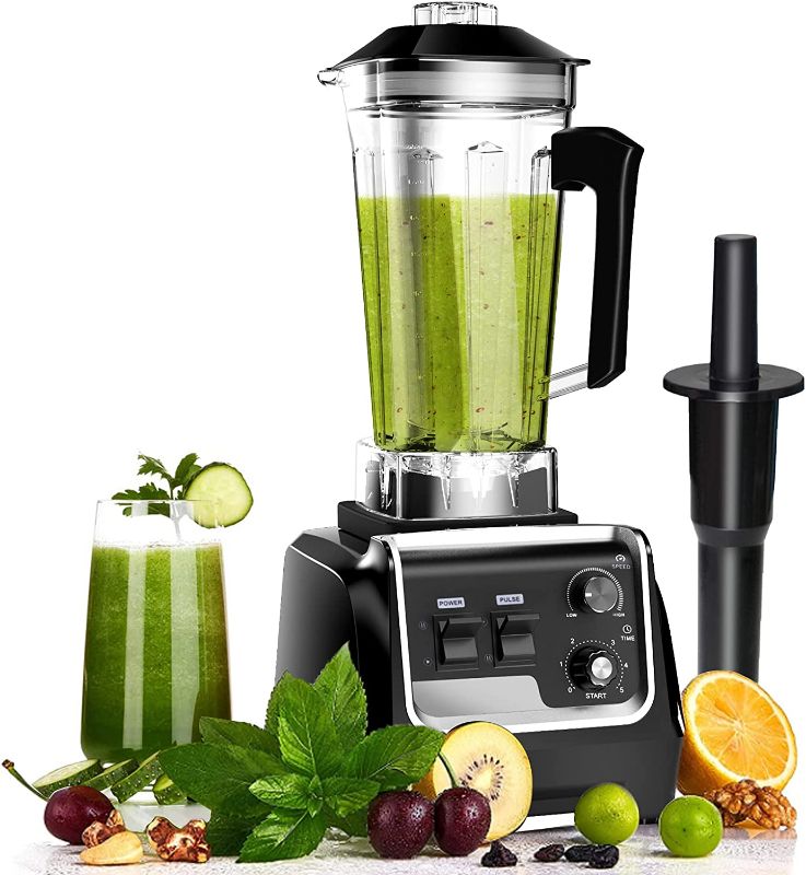 Photo 1 of **PARTS ONLY**
Professional Countertop Blender, Blender for kitchen Max 2200W High Power Home and Commercial Blender with Timer?Blender with Variable Speed for Frozen Fruit?, Crushing Ice, Veggies, Shakes and Smoothie 64 oz Container & 32000 RPM
