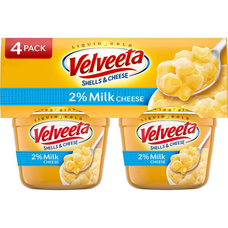 Photo 1 of ** EXP: 21 JUN 2022 **   ** NON-REFUNDABLE **   ** SOLD AS IS **    ** SETS OF 4 **
Velveeta Shells & Cheese Microwavable Shell Pasta & Cheese Sauce with 2% Milk Cheese (4 ct Pack, 2.19 oz Cups)
