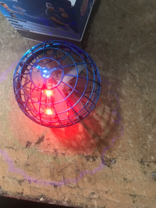 Photo 1 of Flying Ball Toys, Globe Shape Magic Controller Mini Drone, Built-in RGB Lights Spinner 360° Rotating Spinning UFO Toy Fly Orb, Safe for Kids Adults Gift Outdoor Indoor
