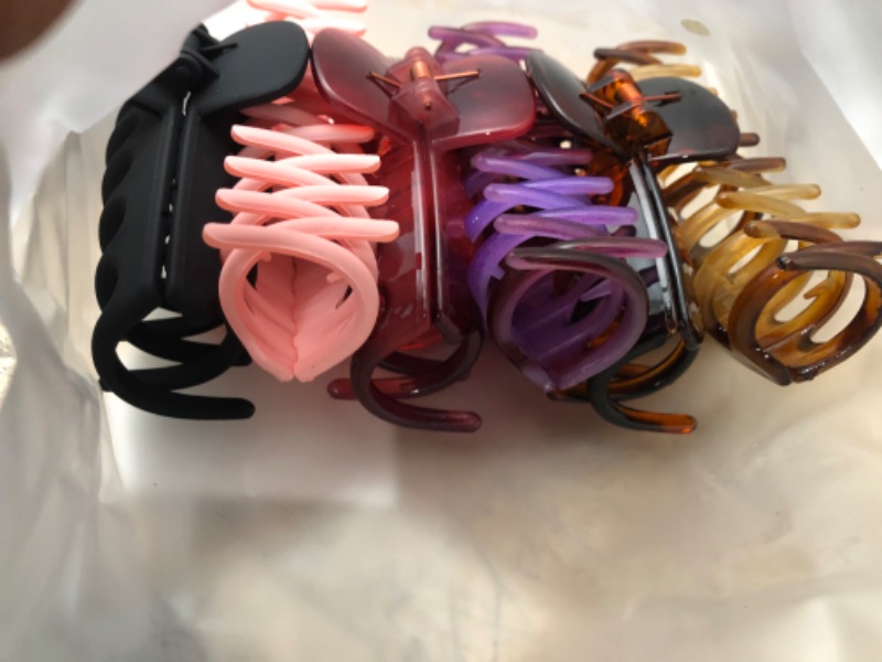 Photo 2 of GLAMFIELDS Large Claw Clips for Thick Hair, 4.3 inch Hair Clip for Thick Hair, Girls Hair Clips Claw, Big Hair Clips for Thin Hair, Matte Claw Clips, Neutral Hair Clips, Strong Hold, Non Slip 6 Pack
