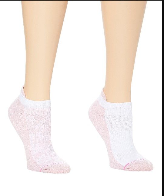 Photo 1 of *** SETS OF 3 **
Dr. Motion Women's 2PK Dr. Motion Compression Low Cut Socks Sockshosiery, Pale Salmon/White Tri Color Dots, ONE SIZE
