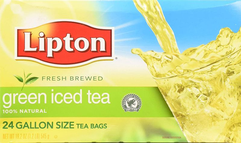 Photo 1 of *** EXP: JUN 29 2022 **   ** NON-REFUNDABLE **   ** SOLD AS IS ***
Lipton Fresh Brewed Green Iced Tea - 48 per case.
