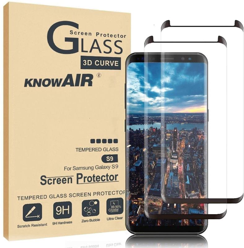 Photo 1 of ** SETS OF 2 **
Galaxy S9 Screen Protector,Full Coverage Tempered Glass[2 Pack][3D Curved] [Anti-Scratch][High Definition] Tempered Glass Screen Protector Suitable for Galaxy S9 (NOT S9 Plus)
