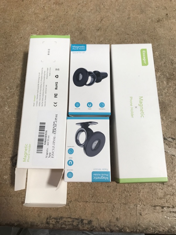 Photo 2 of ** SETS OF 2 **
Magnetic Car Mount 2 Pack, ESSAGER Phone Holder 360 Adjustable for Car Compatible with iPhone, LG,Samsung, Mini Tablet and More
