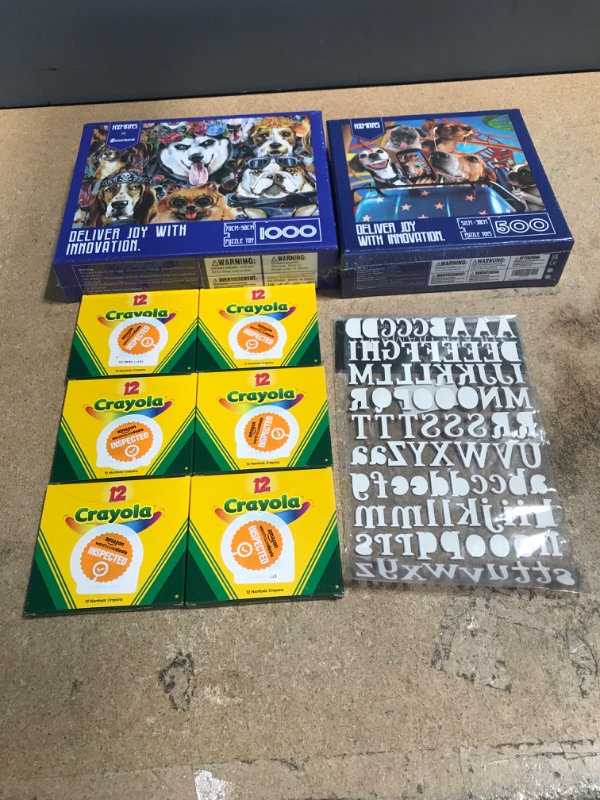 Photo 1 of ** AMAZON BUNDLE OF PUZZLES , CRAYON AND ABC STICKER 
