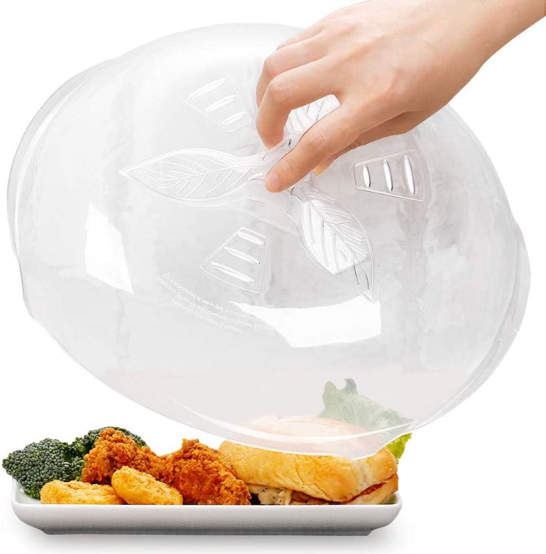 Photo 1 of ** SETS OF 2 **
Microwave Cover for Food Microwave Splatter Cover 11 12 Clear Microwave Plate Cover Dish Covers for Microwave Oven Cooking Anti-Splatter Guard Lid with Steam Vents BPA Free Large 11.8 Inches
