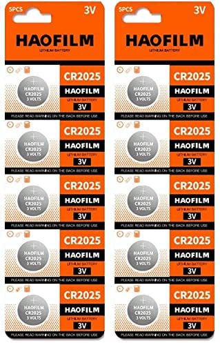 Photo 1 of ** SETS OF 3 **
HAOFILM CR2025 Premium 3V Lithium Battery, Coin Cell Batteries-10 Pack
