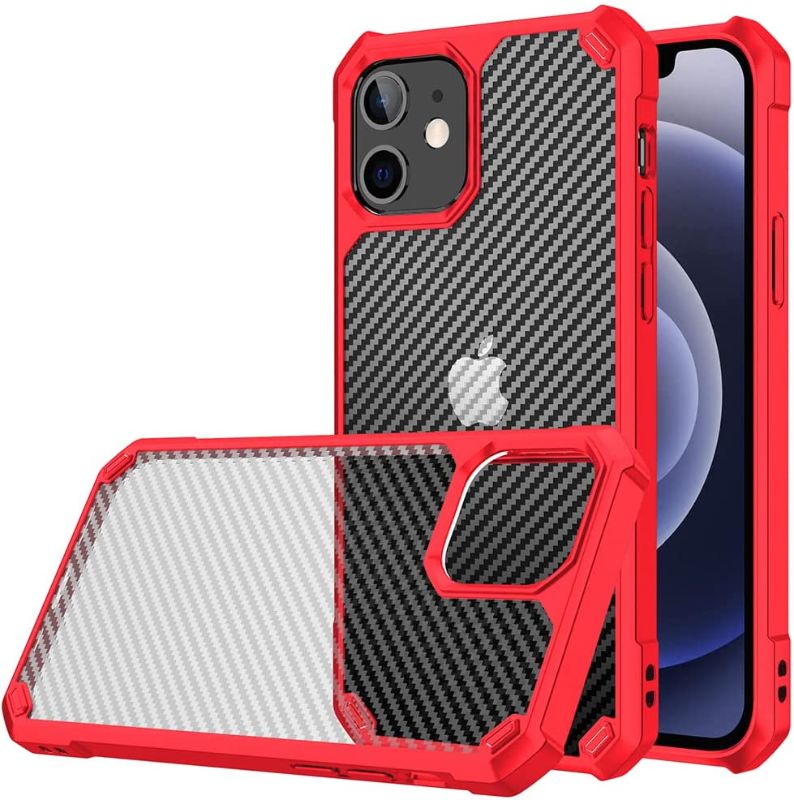 Photo 1 of ** SETS OF 2 **
ZenRich Hard Case for iPhone 11, zenrich Clear Back Cover Bumper Phone Cases Cover for iPhone 11 (2019) 6.1-Inch, Anti-Yellowing/Hard PC Back/Shockproof/Anti-Scratch/Fingerprint Resistant, Red
