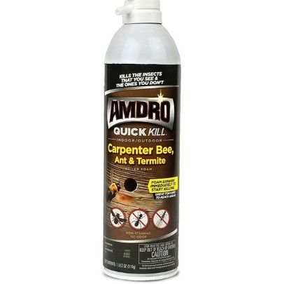 Photo 1 of ** SETS OF 3 **
Amdro 100530435 Quick Kill Carpenter Bee, Ant, and Termite Killer Foam, 18 OZ