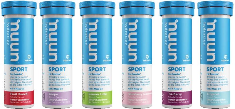 Photo 1 of ** EXP: 10/23 **   ** NON-REFUNDABLE **   ** SOLD AS IS **
Nuun Sport: Electrolyte Drink Tablets, Variety Pack, (60 Servings), 10 Count (Pack of 6)
