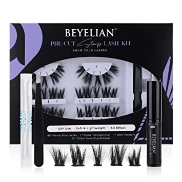 Photo 1 of DIY Eyelash Extension kit,Clusters Lashes Extension with Cluster Lash Glue Natural Individual Eyelashes Reusable Faux Mink Cluster Lash Extensions Kit 40 PCS
SET OF 3