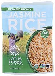 Photo 1 of **EXPIRES JUNE23/2022** NOT REFUNDABLE Lotus Foods Organic Brown Jasmine Rice, Heat & Eat, 8 oz.
SET OF 6